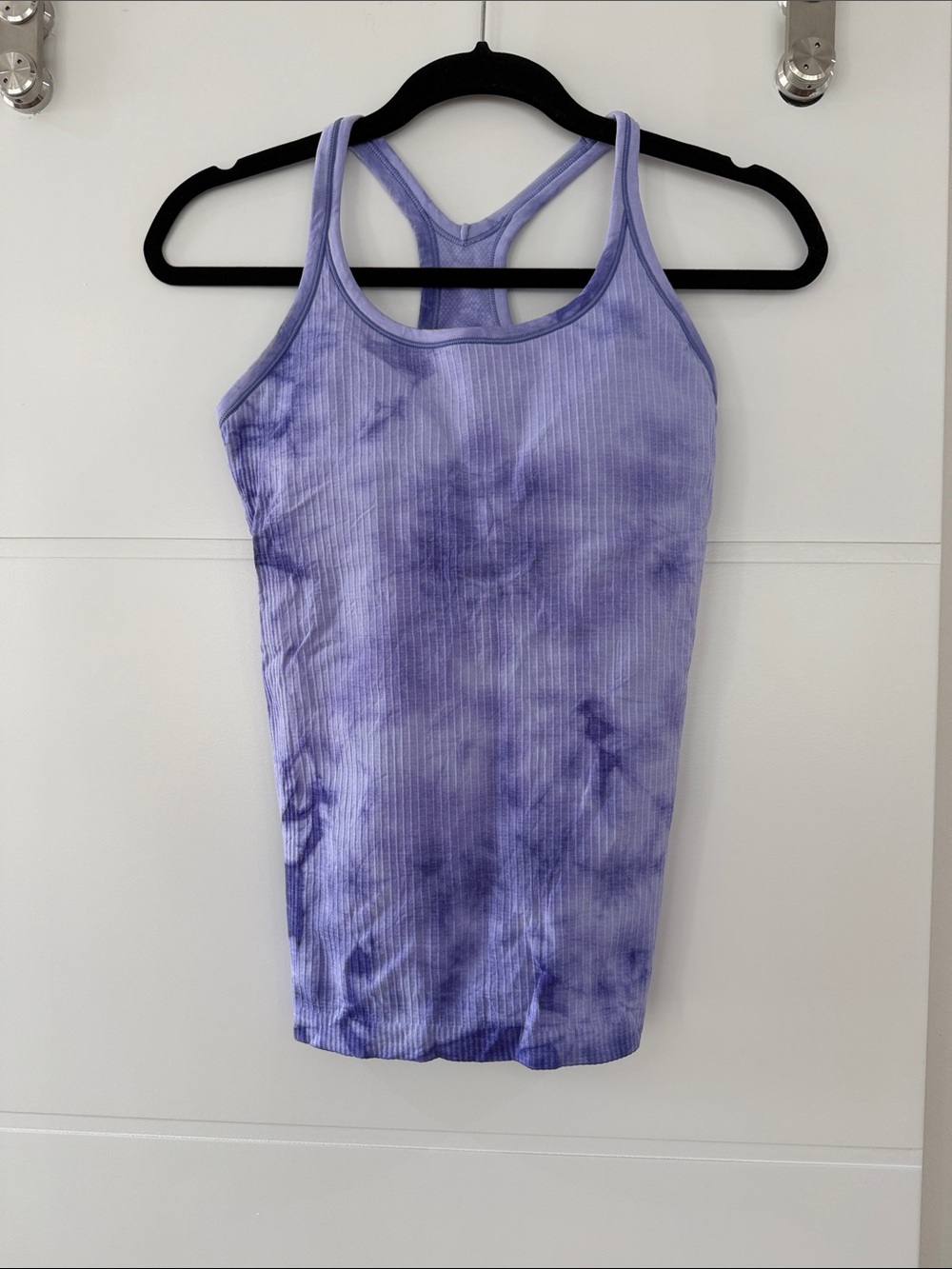 lululemon athletica Purple Tie-Dye Ribbed Racerback Tank